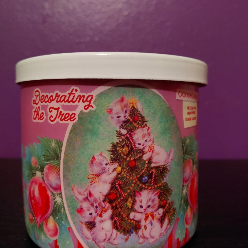 Goose Creek Decorating the Tree Candle - Pink